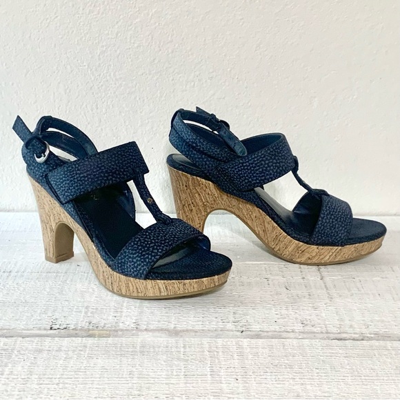 Madison Cork Platform Sandals Size 6 1/2 - Picture 1 of 8